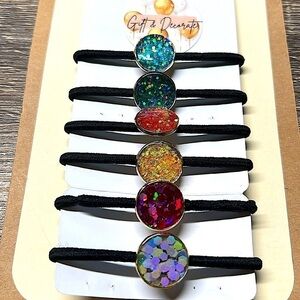 New - 6 pack of Colorful Hair Bands.